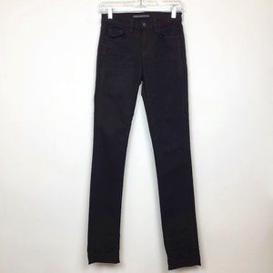 J Brand x Christopher Kane Black Mid Rise Skinny Jeans, Size 25, GUC